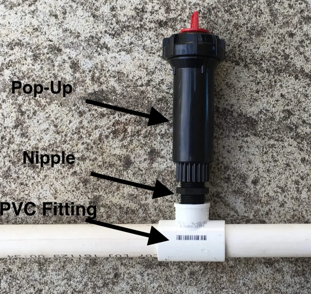 Traditional sprinkler installation