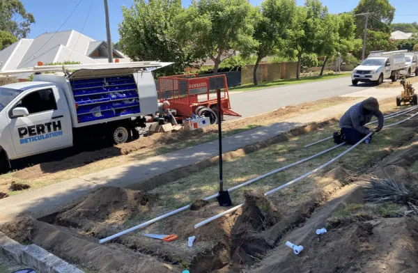 New front-lawn landscape package installed in Perth