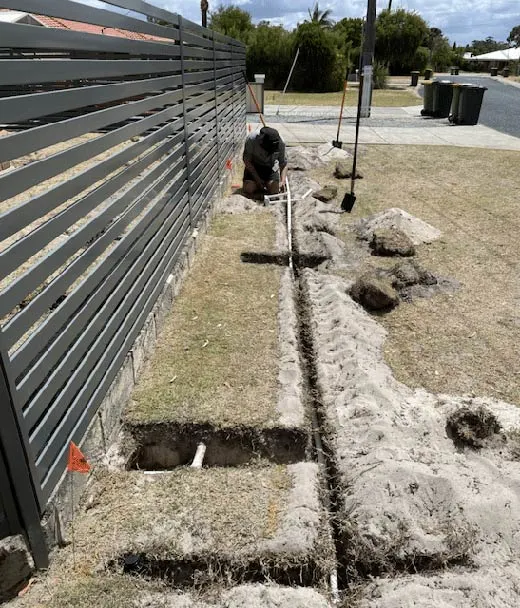 new reticulation system installation perth front verge